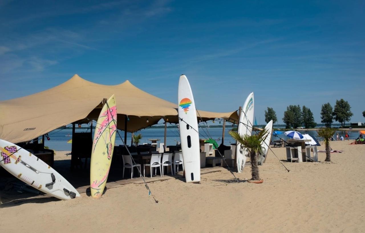 Luxus Cube Meerblick Veluwemeer Am Strand In Erster Reihe Hulshorst Exterior foto